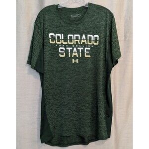 Colorado State Fort Collins Under Armour  XLarge Green Loose Short Sleeve Shirt